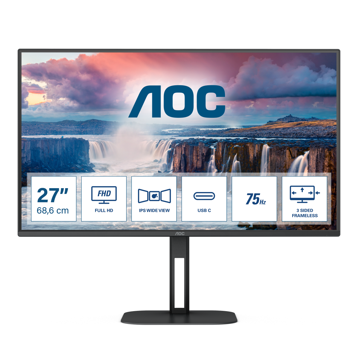 Монитор для дома и офиса AOC 27V5CE/BK в официальном интернет магазине AGONBYAOC.ru (AOC Россия)
