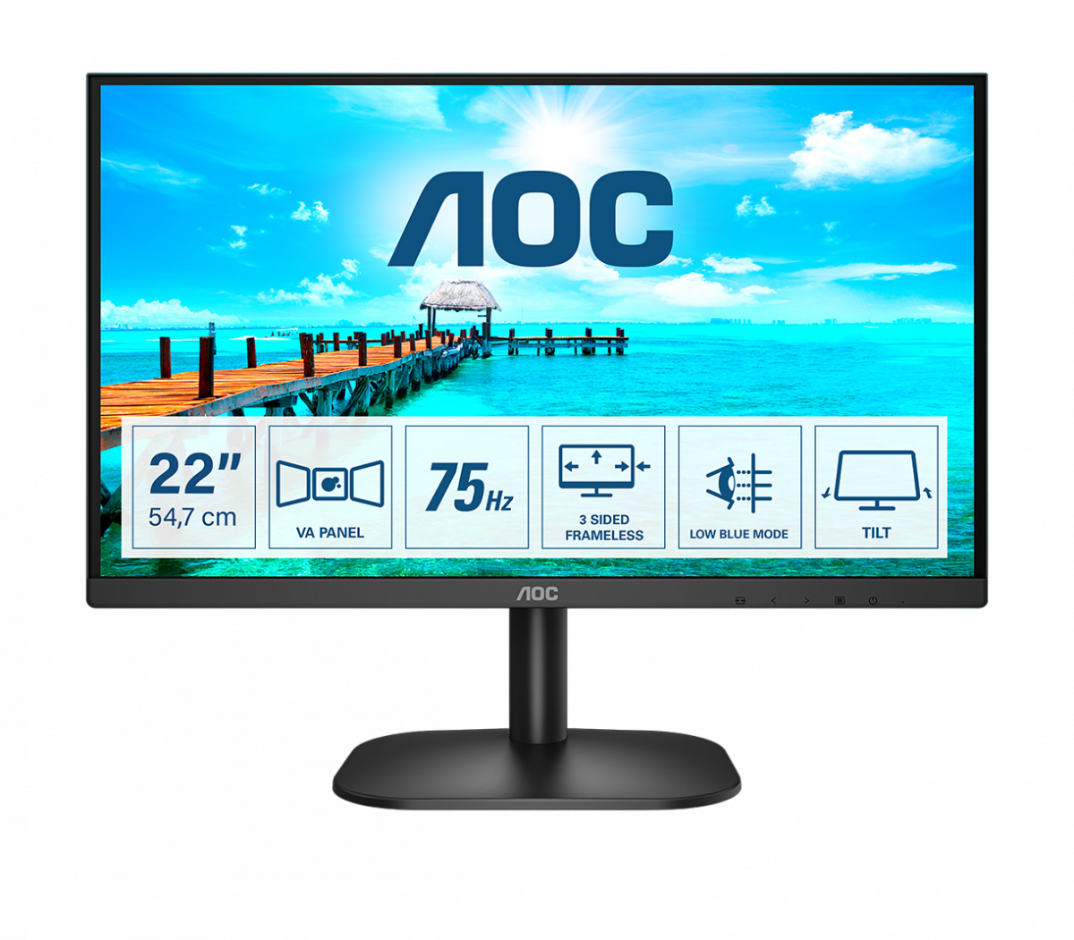 Монитор для дома и офиса AOC 22B2D в официальном интернет магазине AGONBYAOC.ru (AOC Россия)