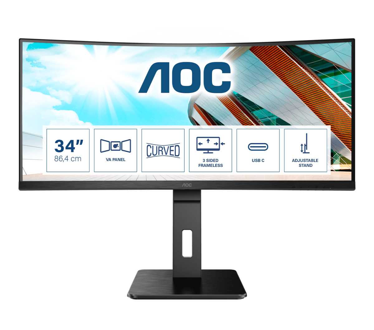 Монитор для дома и офиса AOC CU34P2C в официальном интернет магазине AGONBYAOC.ru (AOC Россия)