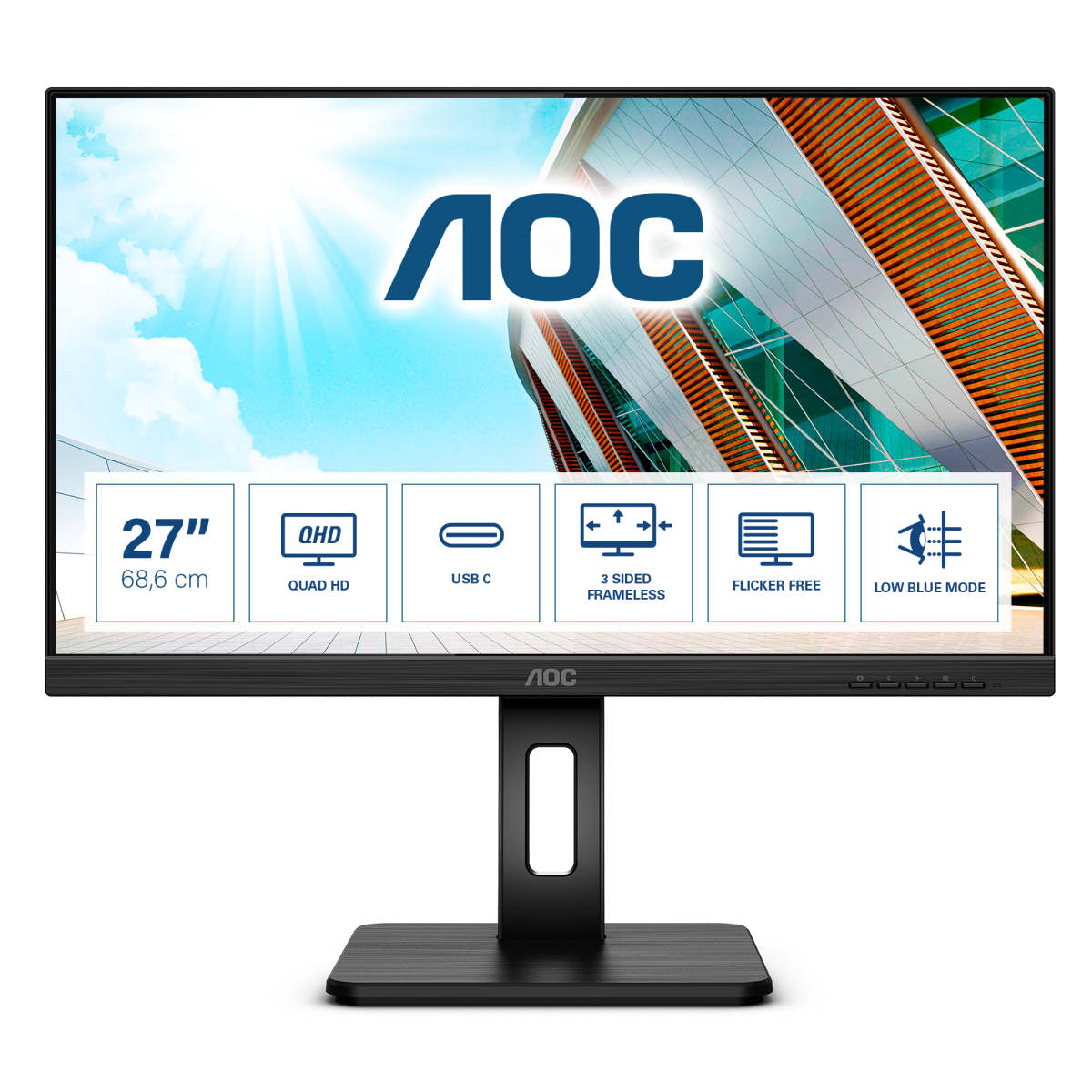 Монитор для дома и офиса AOC Q27P2CA в официальном интернет магазине AGONBYAOC.ru (AOC Россия)
