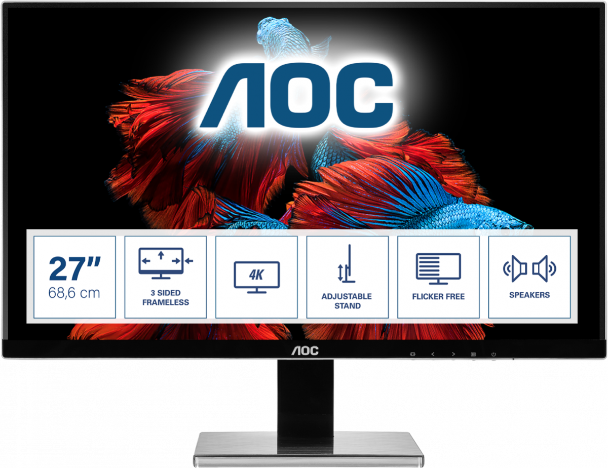 Монитор для дома и офиса AOC U2777PQU в официальном интернет магазине AGONBYAOC.ru (AOC Россия)
