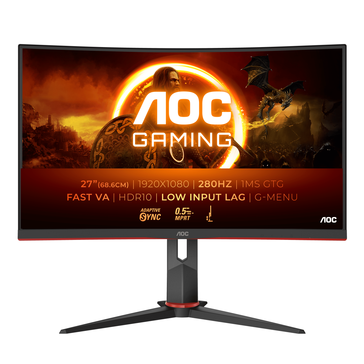 Игровой монитор AOC GAMING C27G2Z3/BK в официальном интернет магазине AGONBYAOC.ru (AOC Россия)