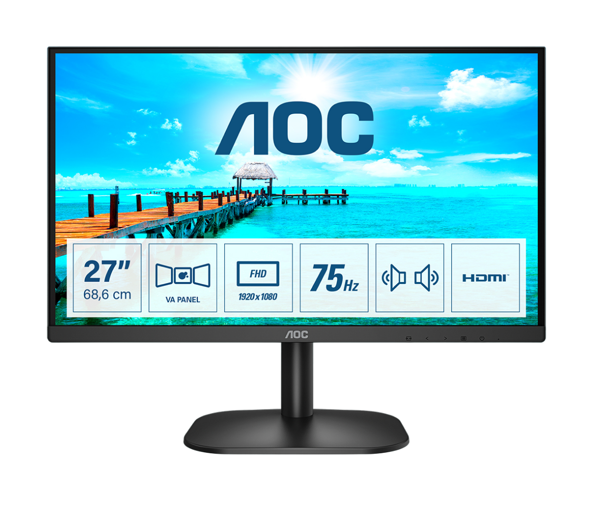 Монитор для дома и офиса AOC 27B2AM в официальном интернет магазине AGONBYAOC.ru (AOC Россия)