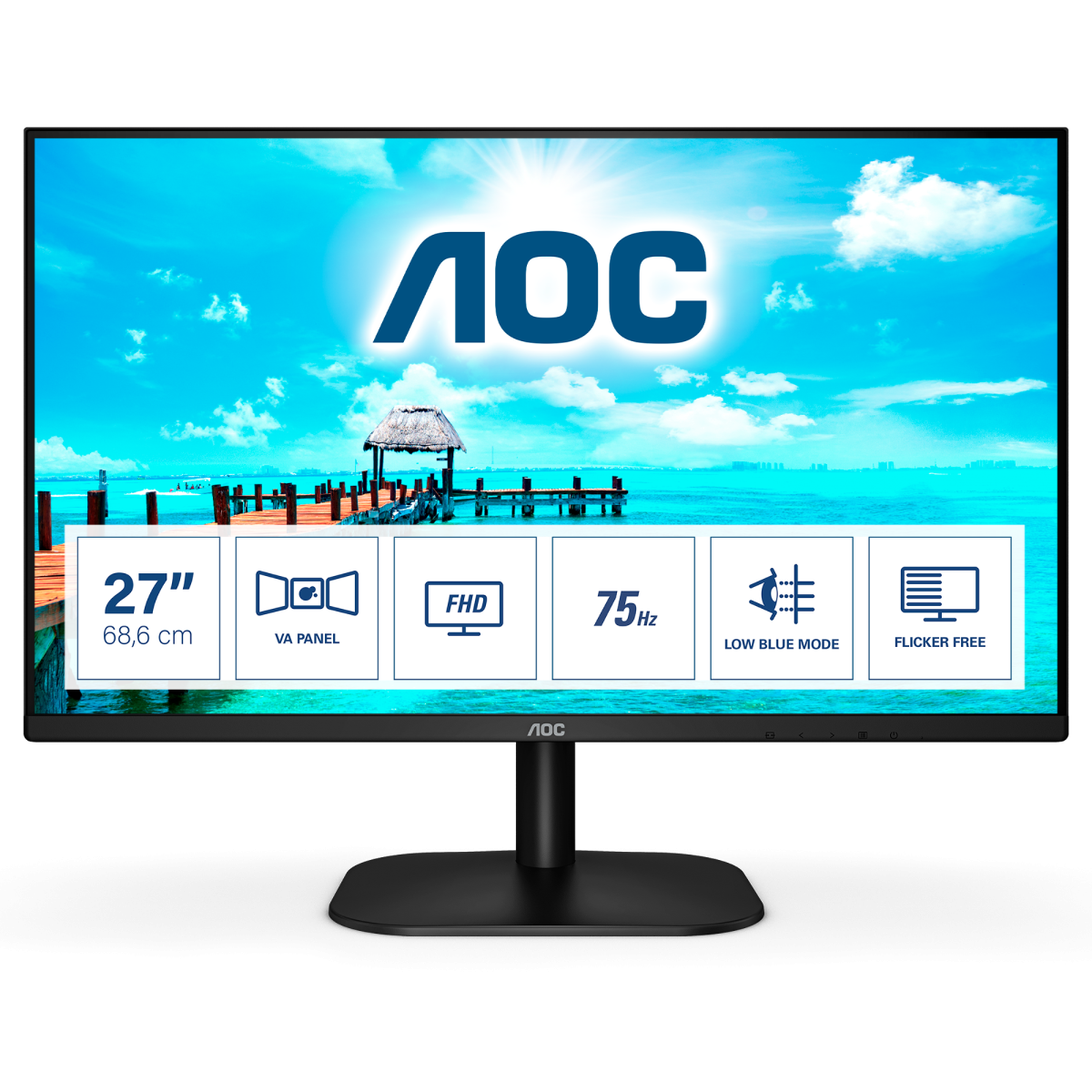Монитор для дома и офиса AOC 27B2DM в официальном интернет магазине AGONBYAOC.ru (AOC Россия)