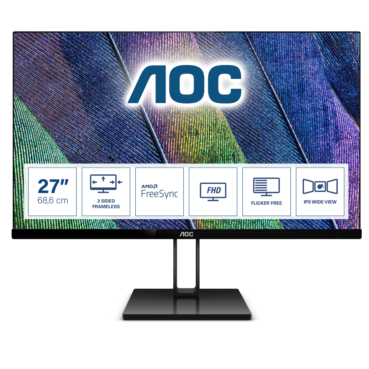Монитор для дома и офиса AOC 27V2Q в официальном интернет магазине AGONBYAOC.ru (AOC Россия)