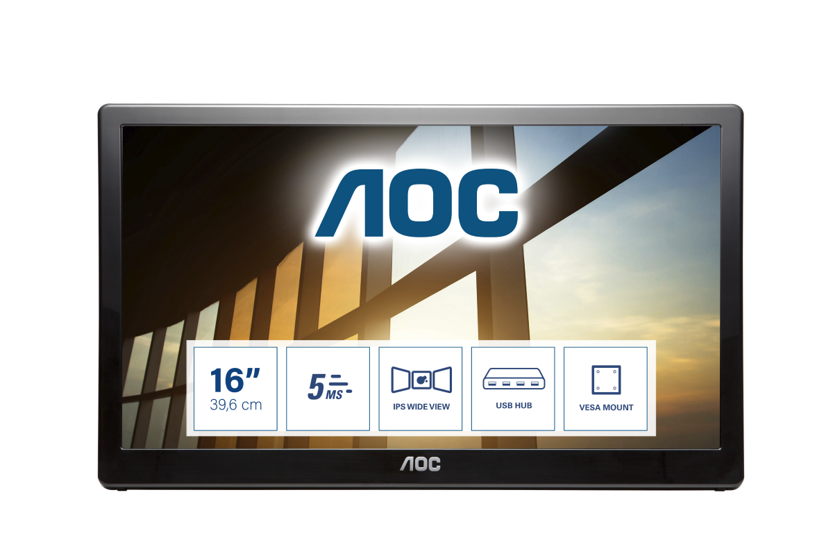 Монитор для дома и офиса AOC I1659FWUX в официальном интернет магазине AGONBYAOC.ru (AOC Россия)
